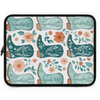 Coastal Cowboy Boot Laptop Sleeve | Teal Western Floral Tech Cover