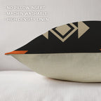 Baha Ranch Black Aztec Pillow Case Made in America