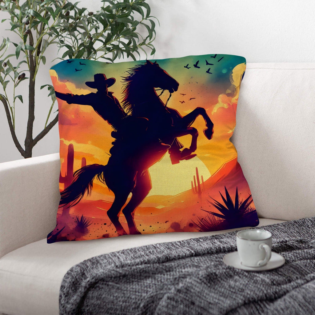 Baha Ranch Sunset Cowboy Pillow Case Made in America