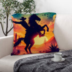 Baha Ranch Sunset Cowboy Pillow Case Made in America