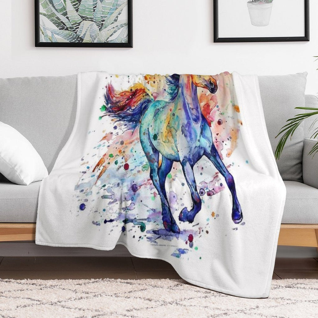 Horse Art Throw Blanket