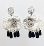 Adorable Acrylic Sheep Earrings