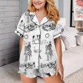 Baha Ranch Ranch Life Western Cowgirl Satin Ruffle Pajama Set