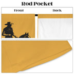 Baha Ranch Desert Cowboy Window Curtain 52"x63" Made in America