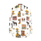 Baha Ranch Vintage Cowboy Collage Western Women's Blazer