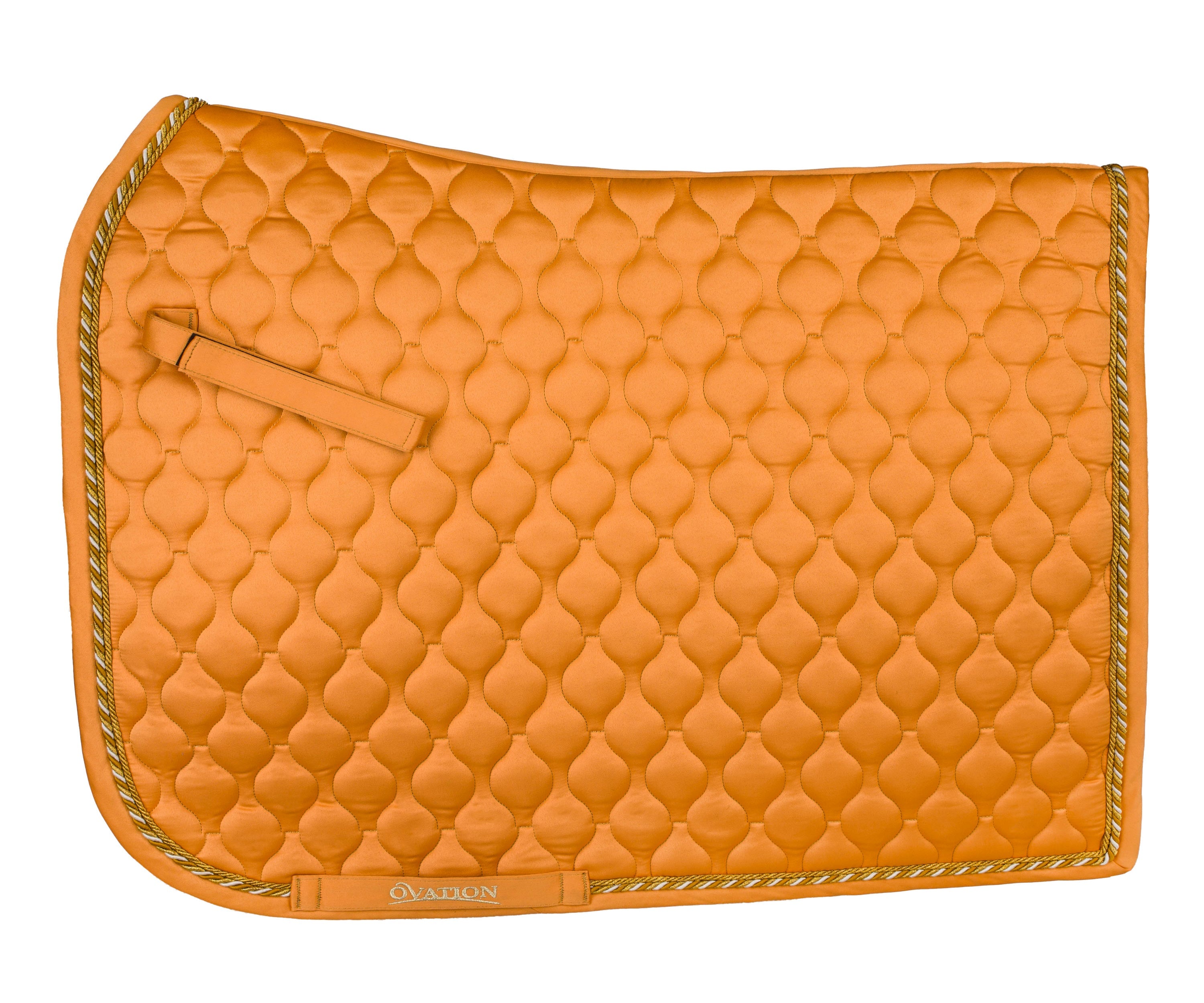 Quilted Satin Dressage Saddle Pad - Muted Safron
