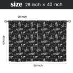 Baha Ranch Ranch Life Window Curtains 28"x40" (2-Piece) Made in America
