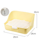 Rabbit Litter Box Bunny Corner Toilet Box Potty Trainer For Hamster Guinea Pig Ferret Rat Chinchialla Cage Pan