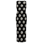 Baha Ranch Silver Concho Slit Maxi Dress