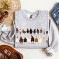 Chicken Breeds Farm Animal Lover Cozy Poultry Keeper For Animal Lovers Everywhere Sweatshirt