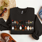 Chicken Breeds Farm Animal Lover Cozy Poultry Keeper For Animal Lovers Everywhere Sweatshirt