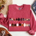 Chicken Breeds Farm Animal Lover Cozy Poultry Keeper For Animal Lovers Everywhere Sweatshirt