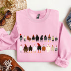 Chicken Breeds Farm Animal Lover Cozy Poultry Keeper For Animal Lovers Everywhere Sweatshirt