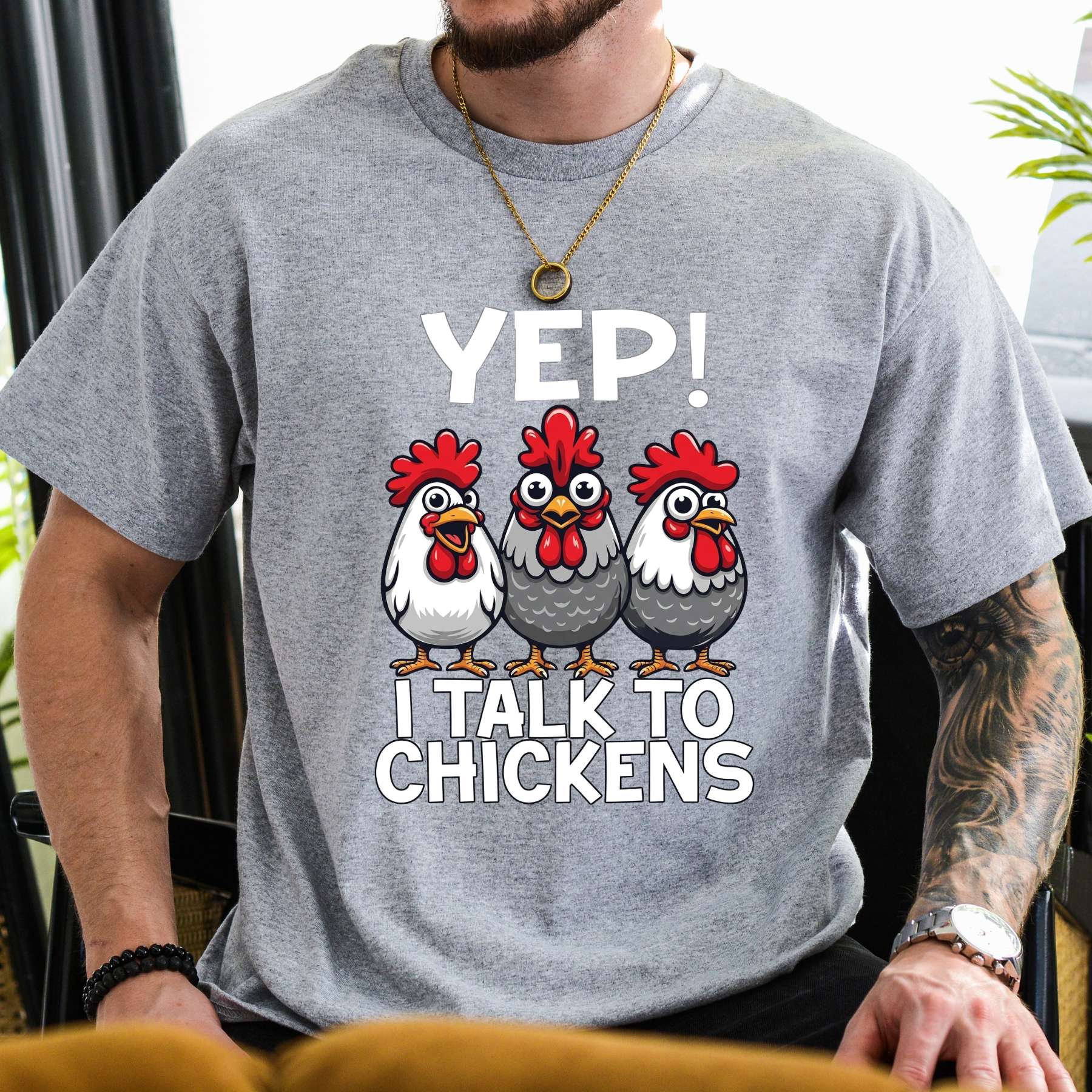 Funny "Flock Off" Chicken T-Shirt