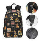 Baha Ranch Vintage Cowboy Collage Western Backpack