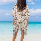 Baha Ranch Rodeo Cowboy Western Duster Kimono Coverup