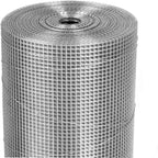 Wire Mesh Fence Roll 60in x 50ft, 1/2in x 1/2in 19GA Galvanized Steel Poultry Netting