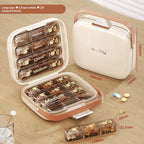 Airtight Storage Box For Health Supplements And Medications