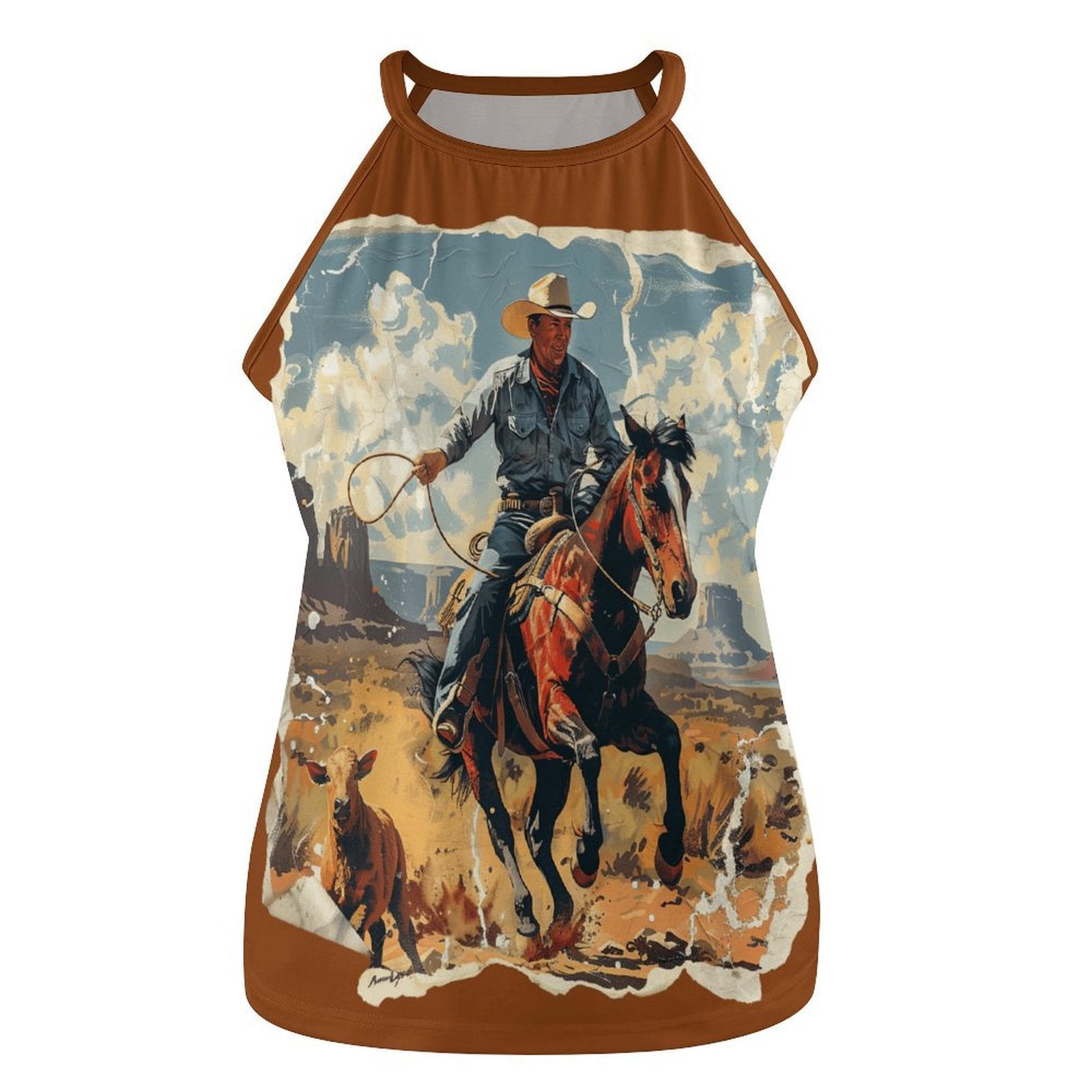 Baha Ranch Ranching Western Tank Top