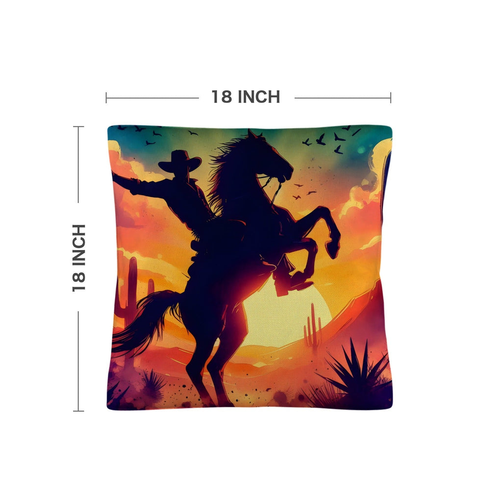 Baha Ranch Sunset Cowboy Pillow Case Made in America