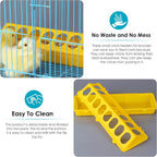 Little Giant 20" Flip-Top Chick & Poultry Feeder Yellow Snap-Lock Spill Yellow 2PCK