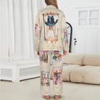 Baha Ranch Danilo Painted Cowgirl Satin Long Pajamas