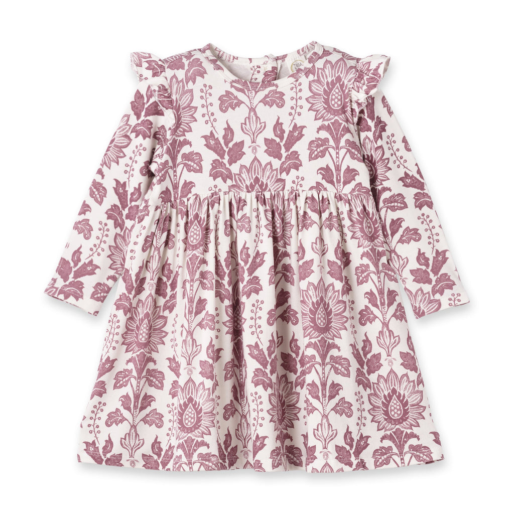 Floral Tapestry Twirl Dress-Bamboo Baby Girl