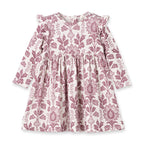 Floral Tapestry Twirl Dress-Bamboo Baby Girl
