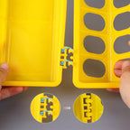 Little Giant 20" Flip-Top Chick & Poultry Feeder Yellow Snap-Lock Spill Yellow 2PCK