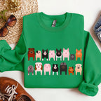 Pig Breeds Farm Animal Lover Illustration Graphic For Pig Enthusiasts Sweatshirt