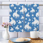 Baha Ranch Blue Rodeo Cowboy Set of 2 Dish Towels Made in America