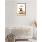 Sylvie Highland Cow in Modern Bathtub Wash Your Horns Framed Canvas by Amy Peterson