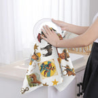 Baha Ranch Vintage Cowboy Collage Dish Towel Set of 2 Made in America