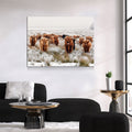 Highland Cows Canvas Wall Art, Ranch Art, XL Wall Art, Ranch Style Home Decor, Scottish Cows, Scottish Highlanders