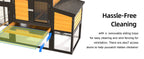 119.5" Outdoor Wooden Chicken Coop with Run