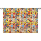 Baha Ranch Vintage Rodeo Window Curtain 28"x40" (2-Piece) Made in America