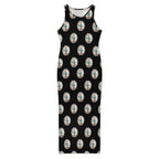 Baha Ranch Silver Concho Slit Maxi Dress
