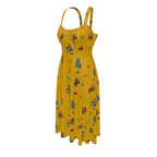 Baha Ranch The Last Roundup Western Rodeo Prairie Dress in Mustard