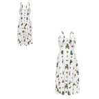 Baha Ranch The Last Roundup Western Rodeo Prairie Dress in White