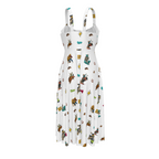 Baha Ranch The Last Roundup Western Rodeo Prairie Dress in White