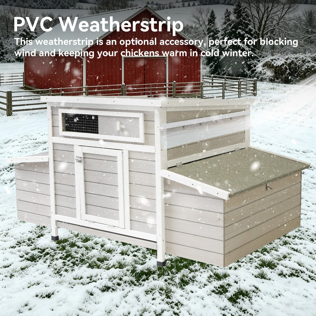 Large Wooden Chicken Coop Outdoor Hen House with Nesting Boxes