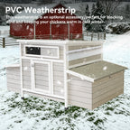 Large Wooden Chicken Coop Outdoor Hen House with Nesting Boxes