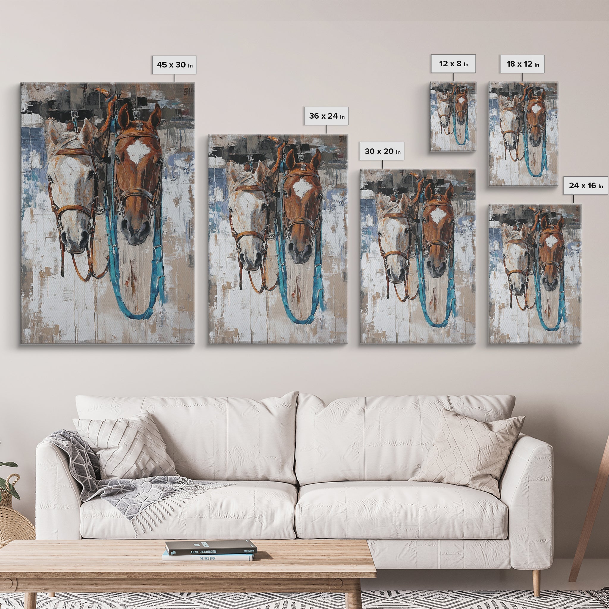 Horse Wall Art, Vintage Horse Art, Rustic Decor, Framed Canvas Print, Farmhouse Art, Moody Art, Equestrian Aesthetic, Above Bed Wall Art, Gift Idea