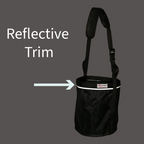 Derby Originals Heavy Duty PVC Mesh Reflective Feed Bag With Extra Comfort Noseband Padding No Spill Flap Design