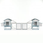 Large Wooden Chicken Coop with Double Nesting Boxes