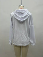 Full Size Waffle Knit Drawstring Long Sleeve Hoodie Plus Size