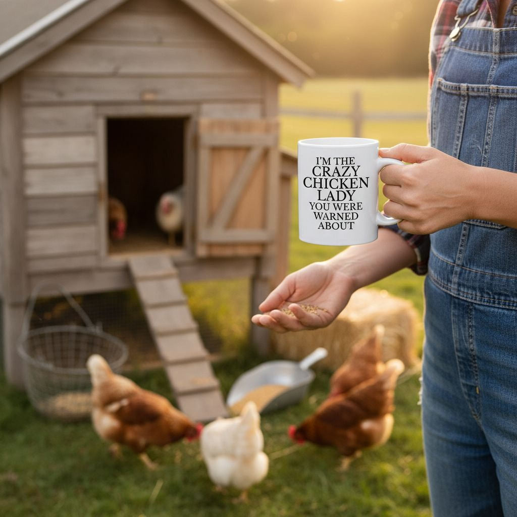 Funny Chicken Mug - Ceramic Coffee Cup | Dishwasher Safe, Microwave Safe Gift