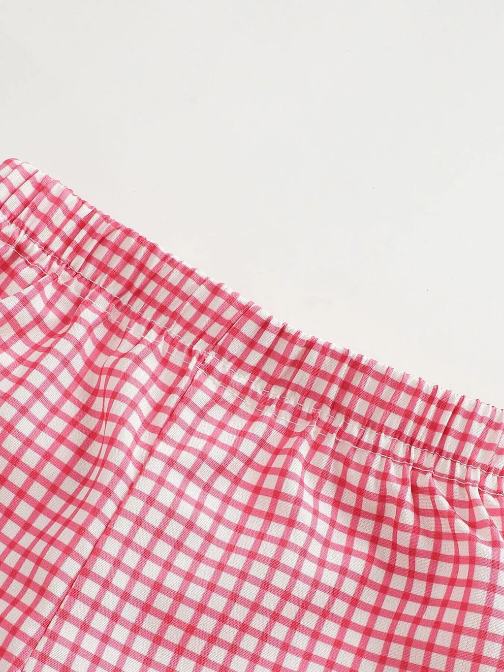Children's Chicken T-shirt and Gingham Shorts Set