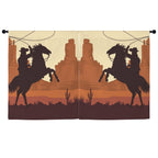 Baha Ranch Desert Cowboy Curtains 52"x63" (2-Piece) Made in America