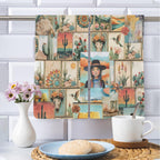 Baha Ranch Colores de Mexico Pictures of the Southwest Set of 2 Dish Towels Made in America